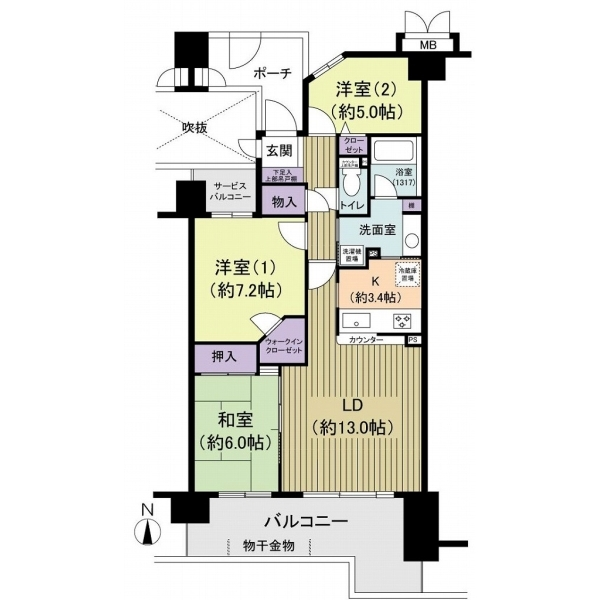 ジースクエア 間取図