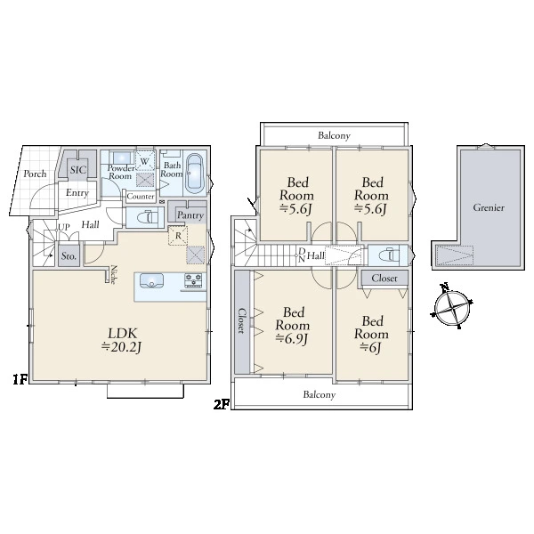 横浜市旭区万騎が原 間取図