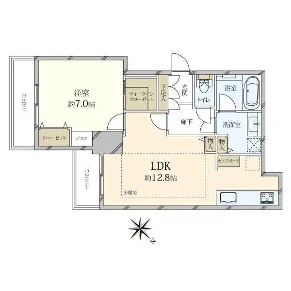 グランディ代官山 間取図