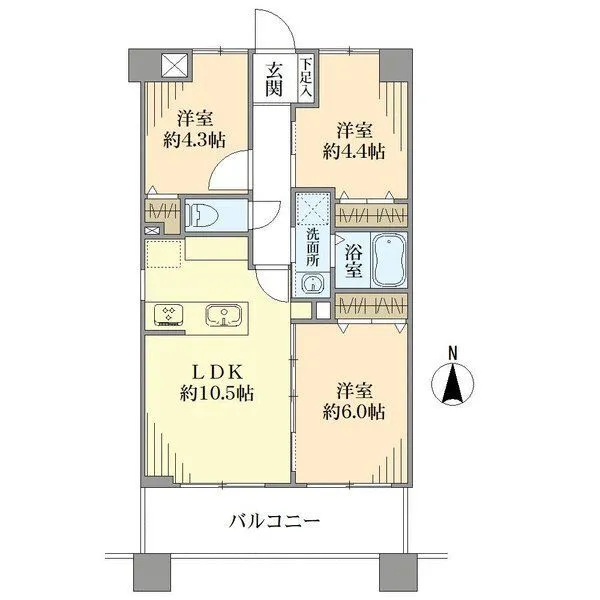 リベラルよみうりランド 間取図