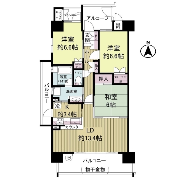 ロイヤルクレスト浅間町 間取図