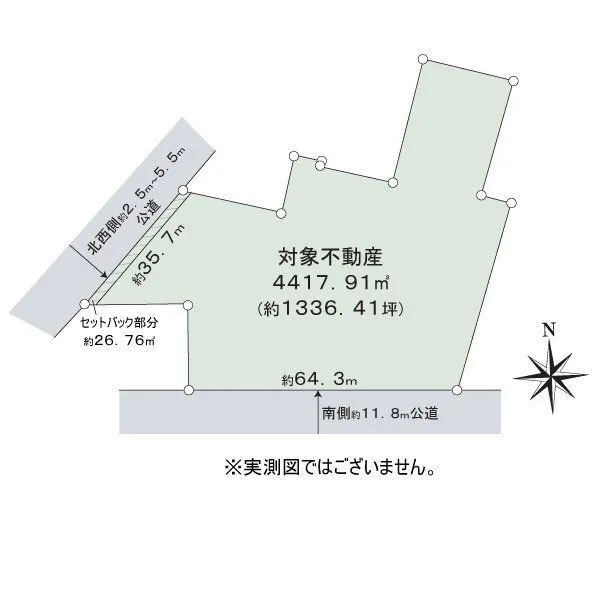 可児市今渡 地形図