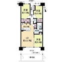 メガシティテラス１棟 間取図