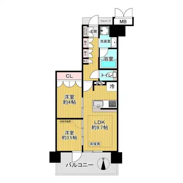 アービング荒本駅前通り 間取図