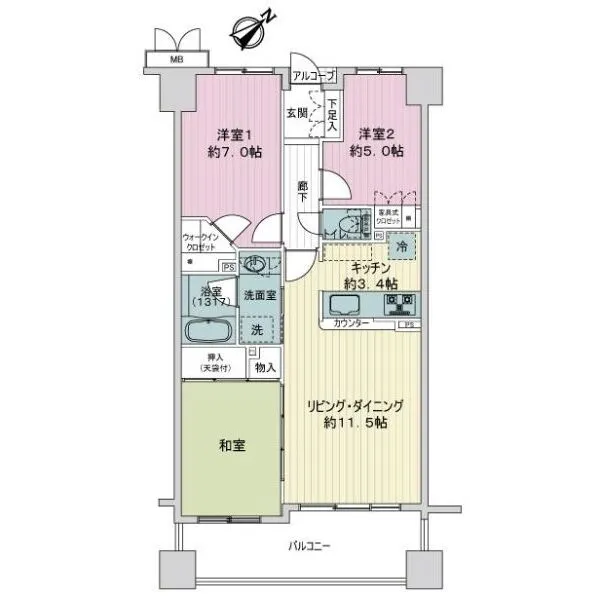 サーパスシティ豊中 間取図