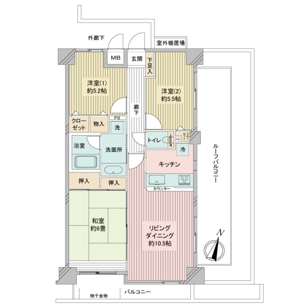 エクレール本蓮沼 間取図