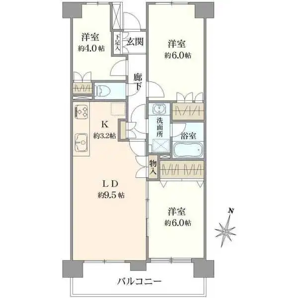 浦和常盤パーク・ホームズ 間取図