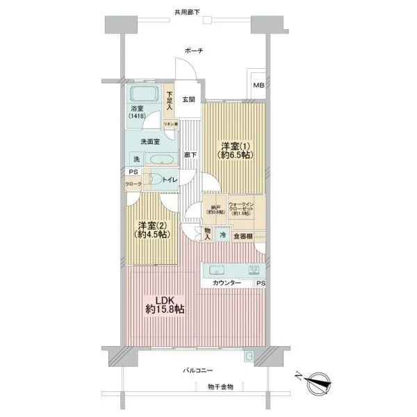 パークシティＬａＬａ横浜 間取図
