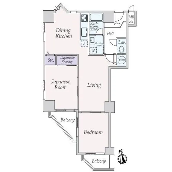 ハイネス上本町 間取図