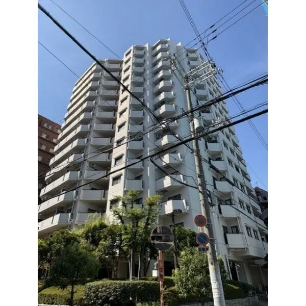 ハイネス上本町 地上14階建ての建物外観です。