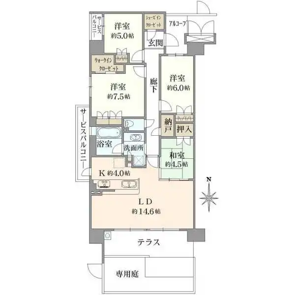 京都桂川つむぎの街グランスクエア 間取図