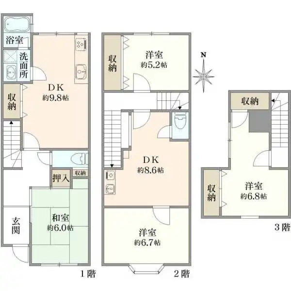 京都市東山区芳野町 間取図
