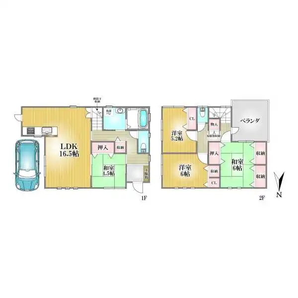 八尾市光南町2丁目 間取図