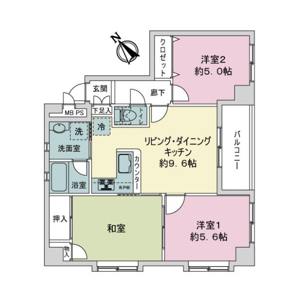 アップルウェイ中町 間取図