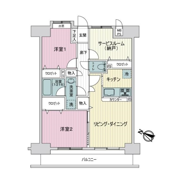 日神パレステージ板橋本町第六 間取図
