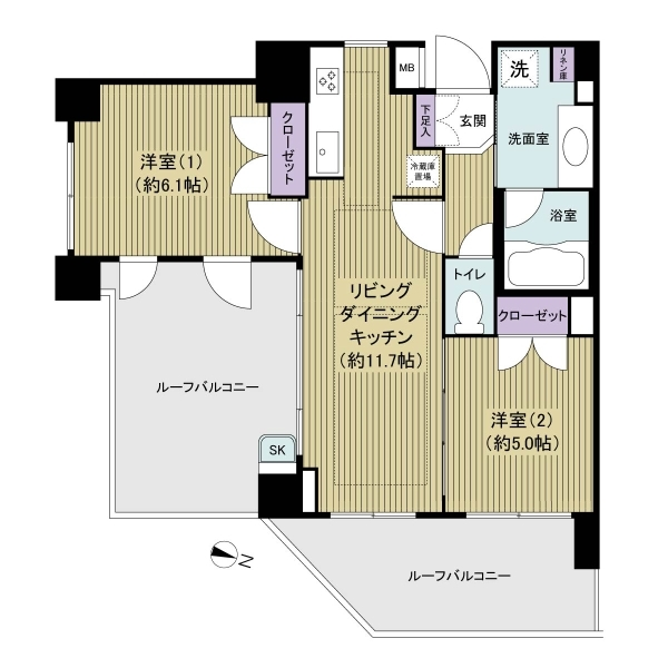 ステージファースト東十条 間取図