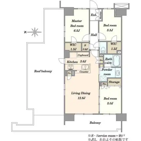 クレストシティ木場 間取図