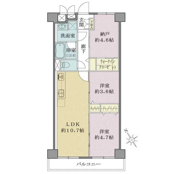 グリーンキャピタル門前仲町 間取図
