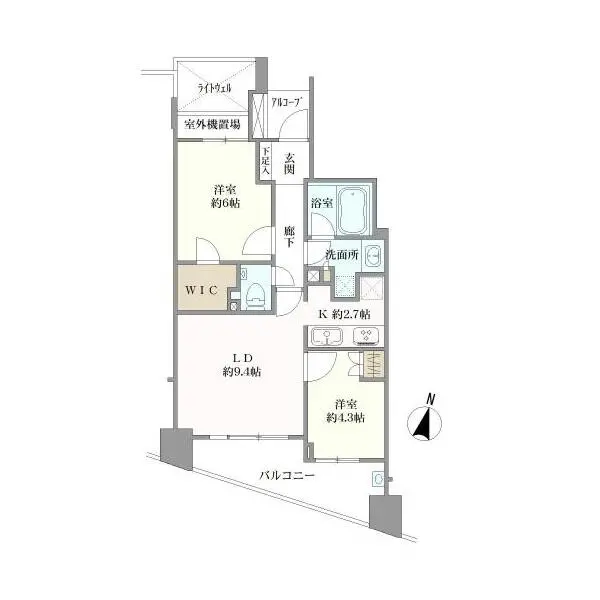 アールブラン大井町ミュゼ 間取図