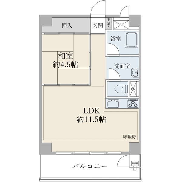 東建池袋要町マンシヨン 間取図