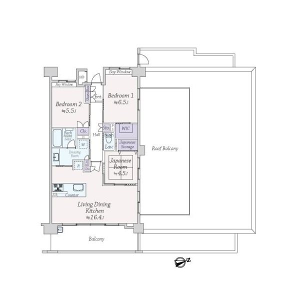 レーベンリヴァーレサレムヴィスタ 間取図
