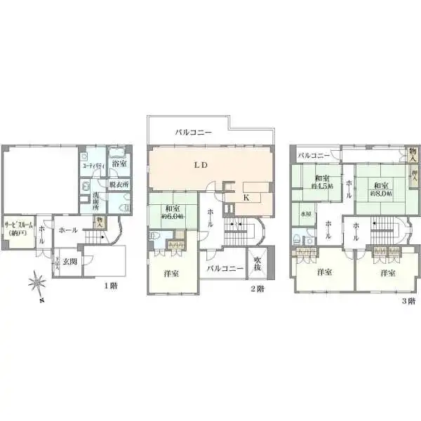 江東区海辺 間取図