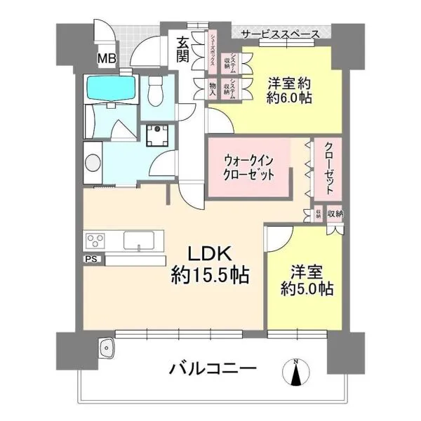 ドゥーシェ高槻 間取図