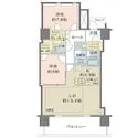 BLUE HARBOR TOWER（ブルーハーバータワー）みなと… 間取図