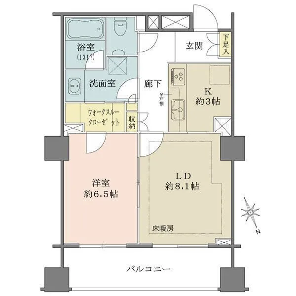 グランスイート明石町 間取図