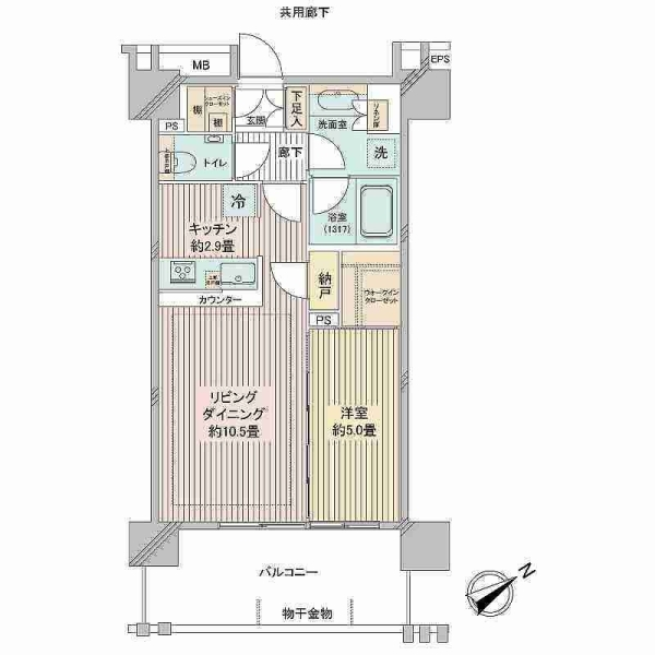 三田聖坂ガーデンレジデンス 間取図