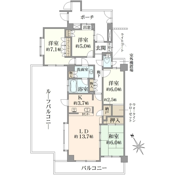 藤和シティホームズ湘南町屋 間取図