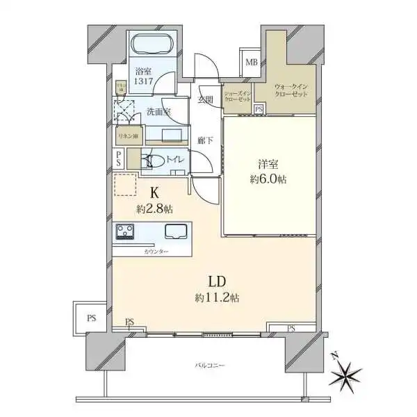 ザ・パークハウス渋谷美竹 間取図