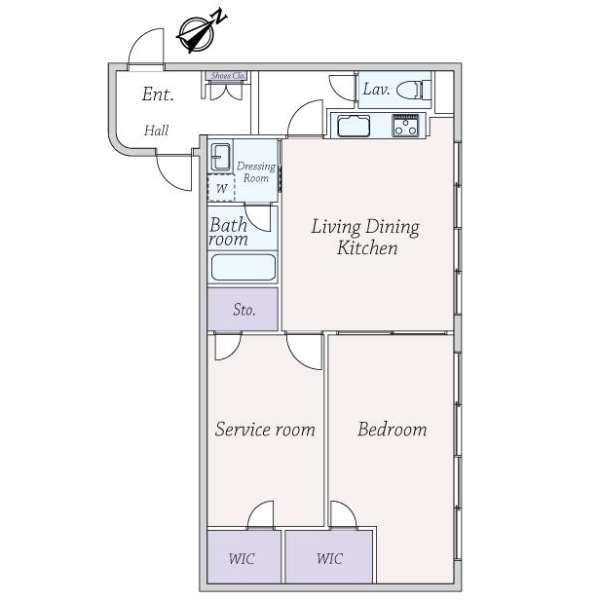 Ｇ・Ｃ・ルネッサンス若林 間取図