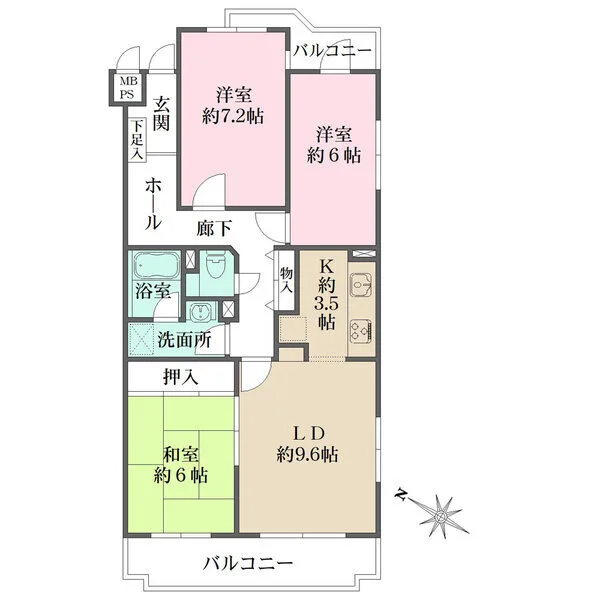 藤和南流山コープ 間取図