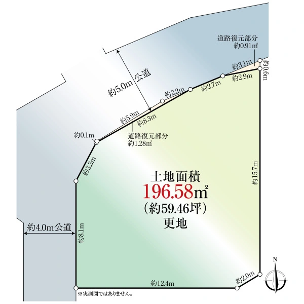 杉並区浜田山１丁目 区画図