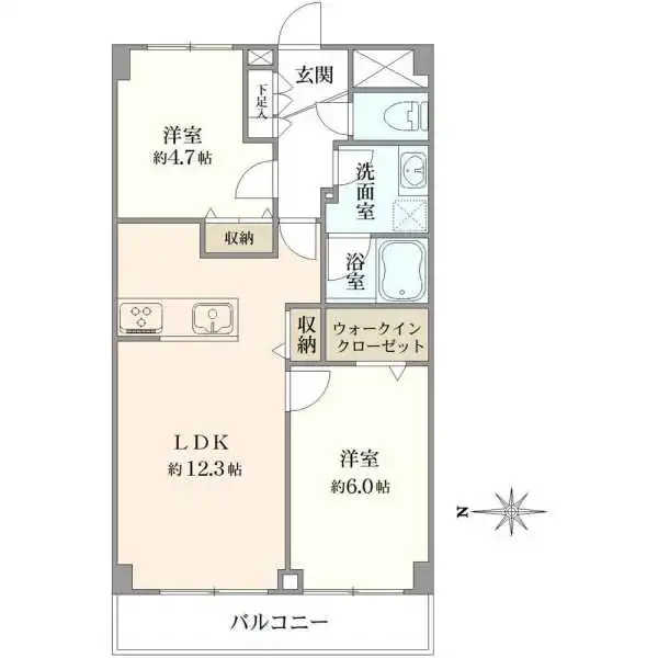 梅島ニックハイム綱島第７ 間取図