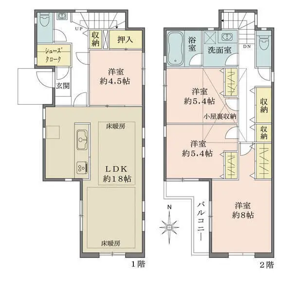 練馬区石神井台８丁目 間取図
