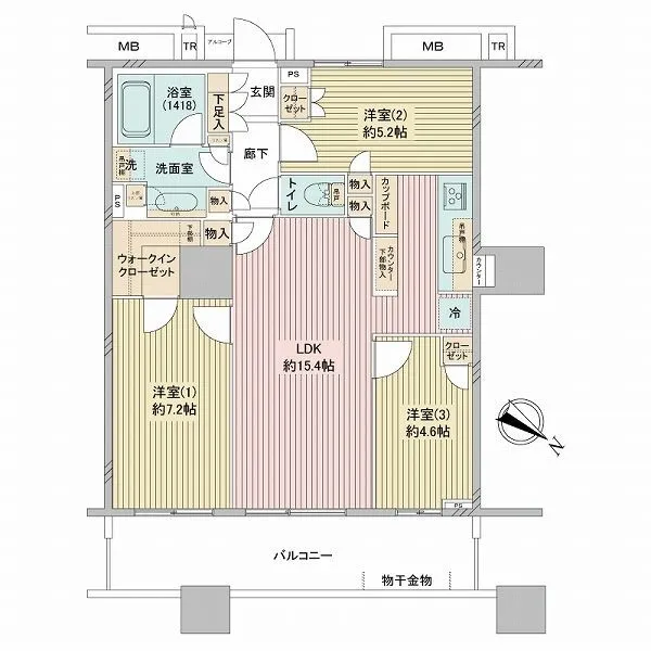 ブリリアマーレ有明タワー＆ガーデン 間取図
