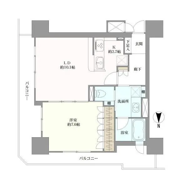 リーガル北心斎橋ＩＩ 間取図