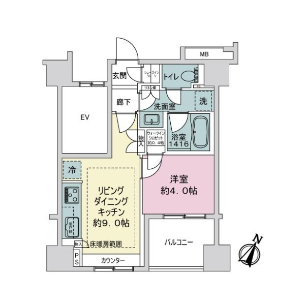 ＢＥＬＩＳＴＡ横浜弐番館 間取図