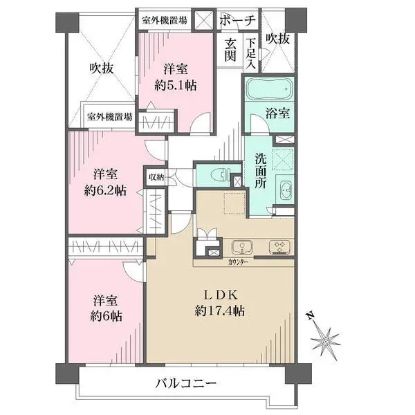 八事岳見ヒルズ 間取図
