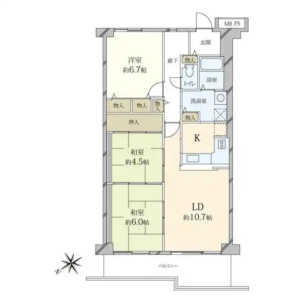 ルネ下鴨東 間取図