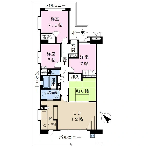 シャリエ高石 間取図