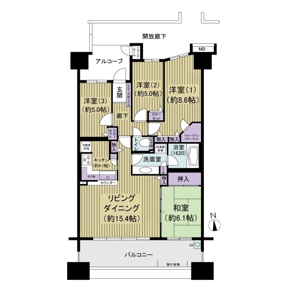 シティアＡ棟 間取図