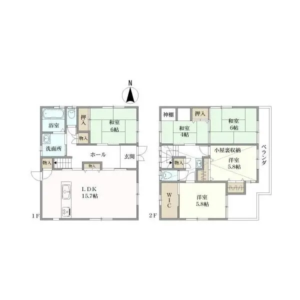 八尾市高安町南２丁目 間取図