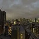 ライオンズタワー五反田 パノラマ撮影。東京タワーは現地より肉眼でみるとかなり大きく見えます。