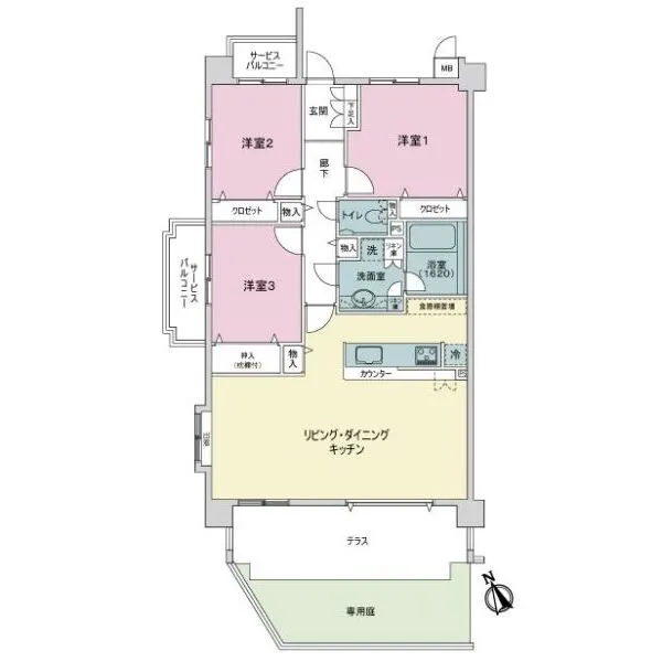 リステージアヴェージュ 間取図