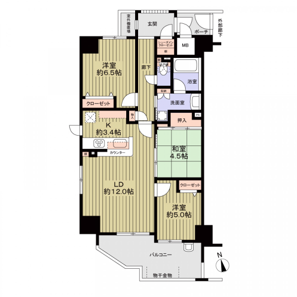 サーパス松屋町筋 間取図