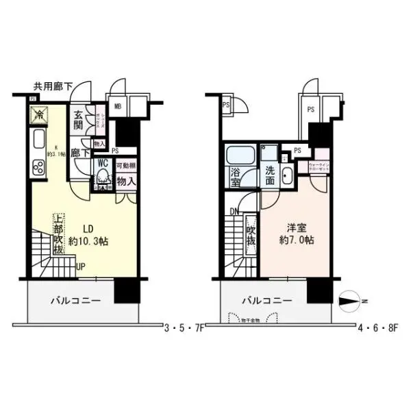プレミスト南船場 間取図