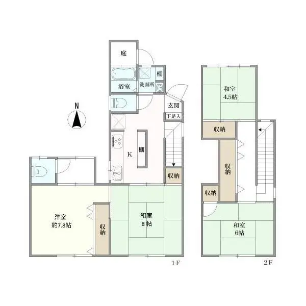 八尾市青山町２丁目 間取図